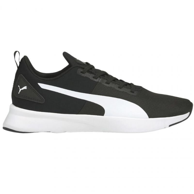 puma flyer runner black white