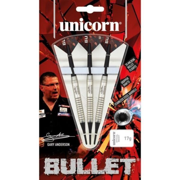 Soft tip Unicorn Bullet Stainless Steel – Gary Anderson 17g: 23522 | 19g: 23523