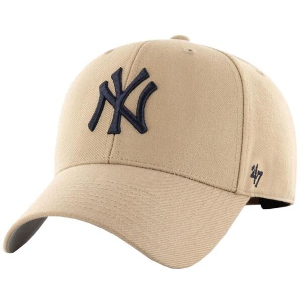 Cap 47 Brand Mlb New York Yankees Cap B-MVP17WBV-KHA – one size, Beige/Cream
