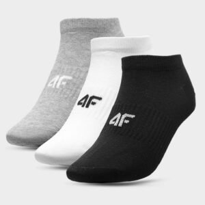Socks 4F 4FSS23USOCF156 90S – 39 – 42, White, Black, Gray/Silver