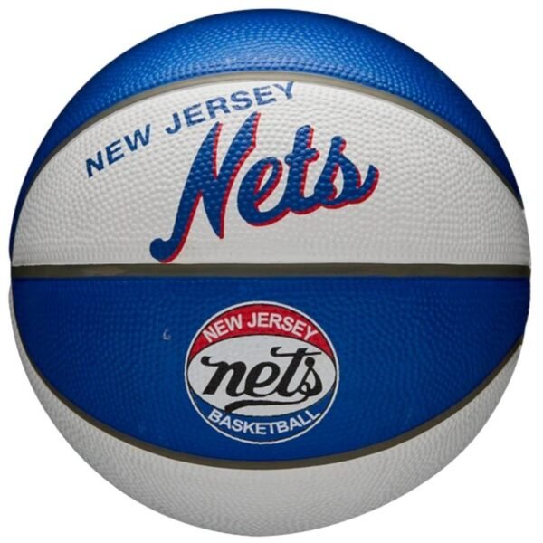 Wilson NBA Team Retro Brooklyn Nets Mini Ball WTB3200XBBRO – 3, Blue