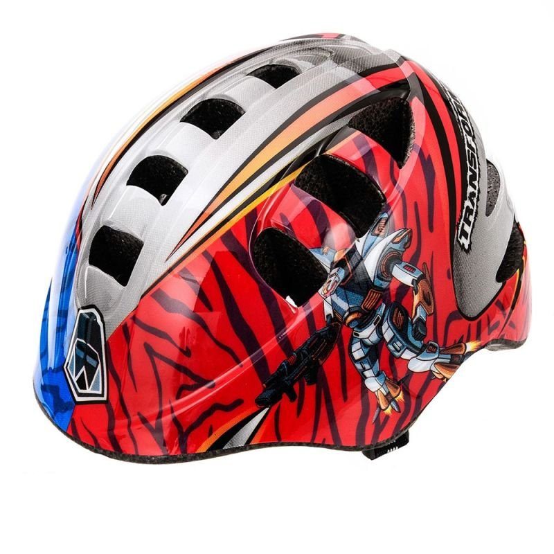 Bicycle helmet Meteor MA-2 robot Junior 23968 – M, Red, Blue, Gray/Silver