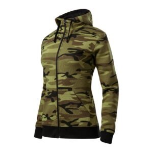 Malfini Camo Zipper Sweatshirt W MLI-C2034 – 2XL, Green