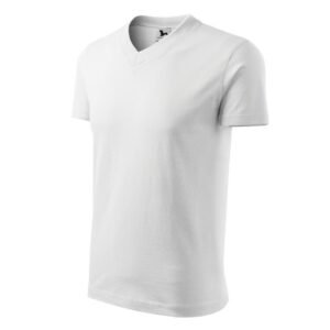 Malfini T-shirt V-neck M MLI-10200 white – L, White