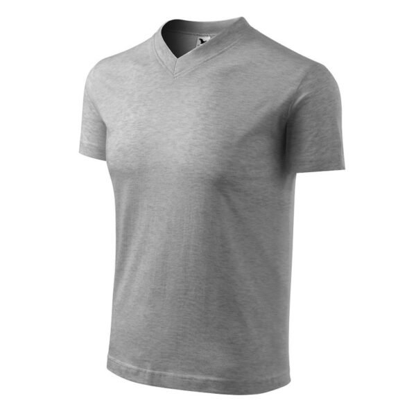 T-shirt Malfini V-neck M MLI-10212 dark gray melange – S, Gray/Silver