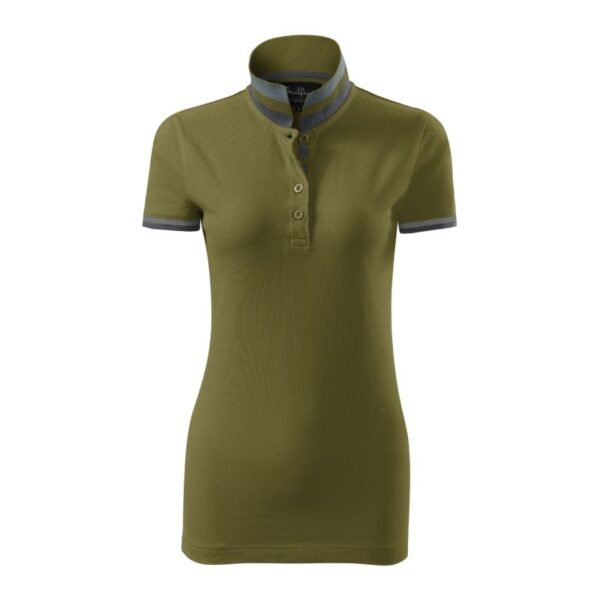 Malfini Collar Up polo shirt W MLI-257A3 avocado green