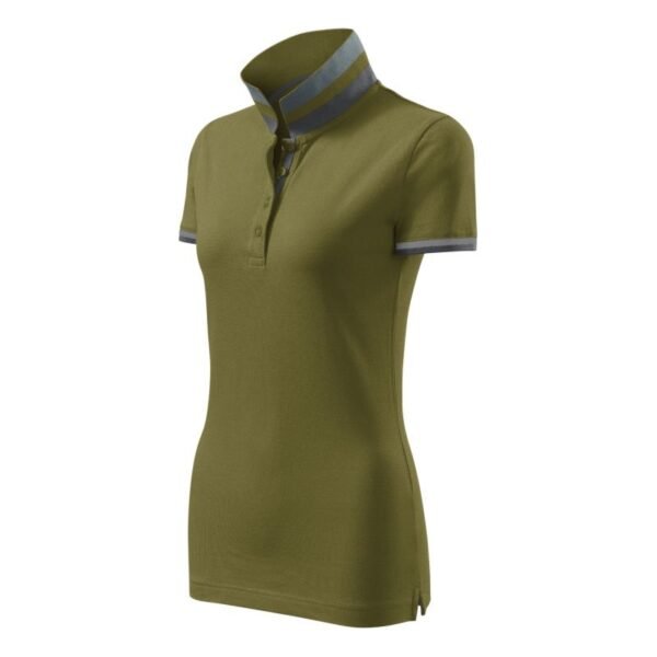 Malfini Collar Up polo shirt W MLI-257A3 avocado green – S, Green