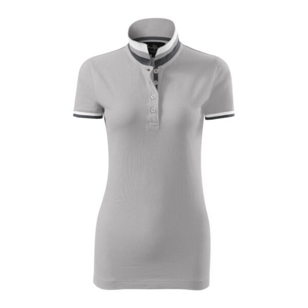 Malfini Collar Up W MLI-257A4 silver gray polo shirt