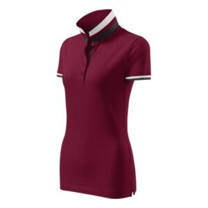 Malfini Collar Up W MLI-25786 garnet polo shirt – S, Red