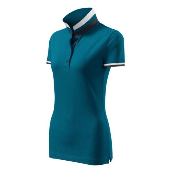 Malfini Collar Up polo shirt W MLI-25793 petrol blue – XS, Blue