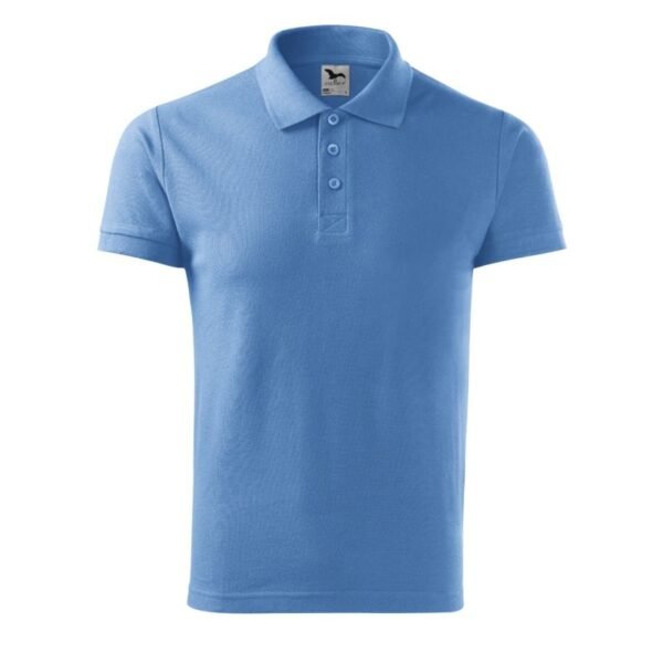 Malfini Cotton M MLI-21215 blue polo shirt