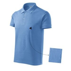 Malfini Cotton M MLI-21215 blue polo shirt – M, Blue