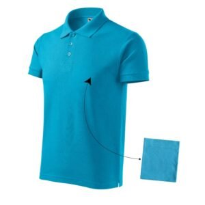 Polo shirt Malfini Cotton M MLI-21244 turquoise – S, Blue