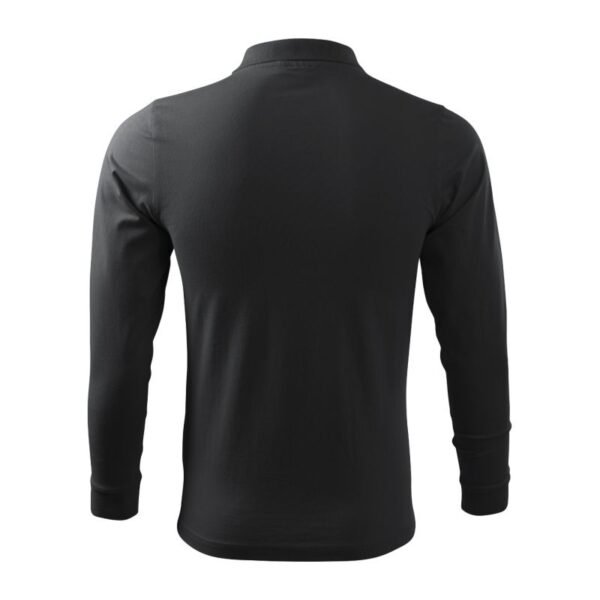 Malfini Single J. LS M MLI-21194 ebony gray polo shirt