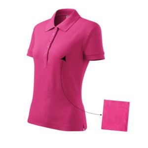 Malfini Cotton polo shirt in purple red – XS, Pink