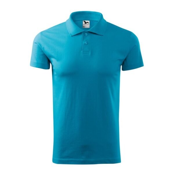 Malfini Single J. M MLI-20244 turquoise polo shirt