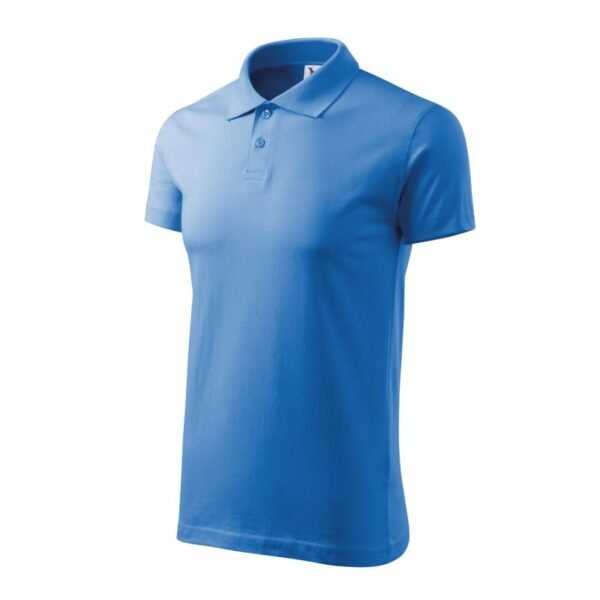 Malfini Single J. M MLI-20214 azure polo shirt – L, Blue