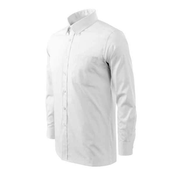 Malfini Style LS M MLI-20900 white shirt – XL, White