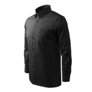 Malfini Style LS M MLI-20901 black shirt – 2XL, Black