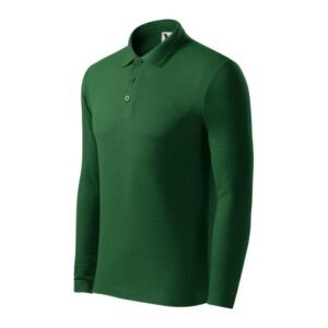 Malfini Pique Polo LS M MLI-22106 T-shirt – 3XL, Green