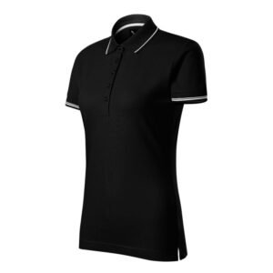 Malfini Perfection plain polo shirt W MLI-25301 black – L, Black