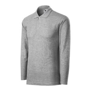 Malfini Pique Polo LS M MLI-22112 T-shirt – 3XL, Gray/Silver