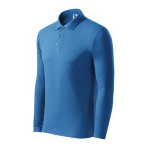 Malfini Pique Polo LS M MLI-22114 T-shirt – L, Blue