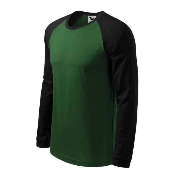 T-shirt Malfini Street LS M MLI-13006 bottle green – 3XL, Green