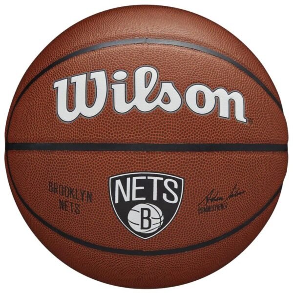 Wilson Team Alliance Brooklyn Nets Ball WTB3100XBBRO basketball – 7, Brown