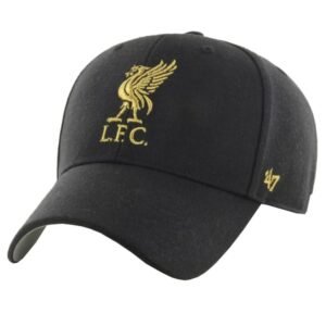 47 Brand EPL Liverpool FC Metallic Snap ’47 MVP M EPL-MTLCS04WBP-BK Cap – one size, Black