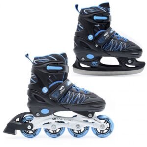 Roller skates SMJ UT 103 Jack 2in1 – 26-29, Black