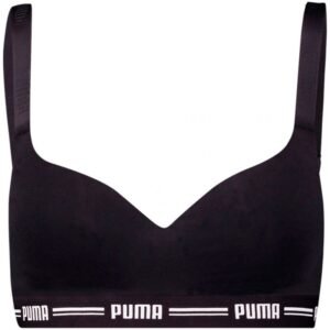 Puma Padded Top 1P Hang Sports Bra W 907863 04 – L, Black