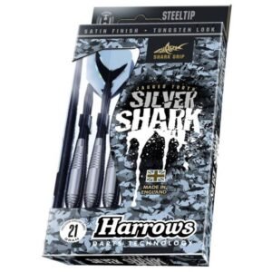 Harrows Silver Shark Steeltip HS-TNK-000013224 – 21 gR, Gray/Silver