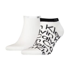 Calvin Klein Sneaker 2P All Over Socks 701218714002 – 43-46, White