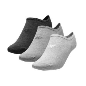 Socks 4F M 4FSS23USOCM148 multicolor melange – 43-46, Gray/Silver