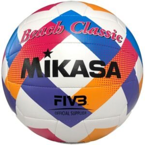 Beach volleyball Mikasa Beach Classic BV543C-VXA-O – 5, White, Blue, Pink