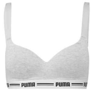Puma Padded Top 1P Hang W sports bra 907863 03 – L, Gray/Silver