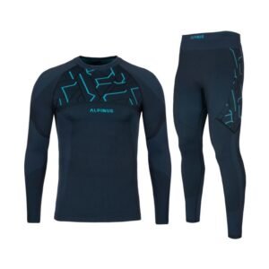 Thermoactive underwear Alpinus Tactical Gausdal Set M SI8907 – M, Blue, Graphite