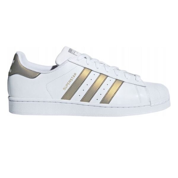 Adidas Superstar W D98001 shoes – 38 2/3, White, Golden
