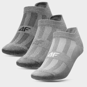 Socks 4F 4FAW23USOCM201 91M – 39 – 42, Gray/Silver