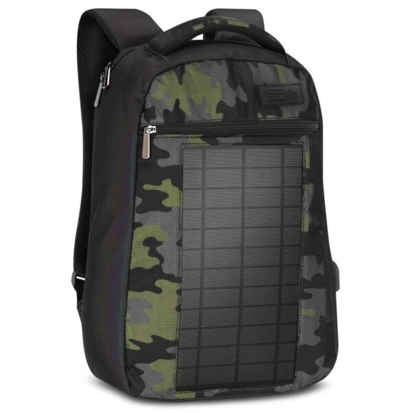 Spokey backpack with a solar panel Spokey City Solar 941051 – 46x33x18, Black