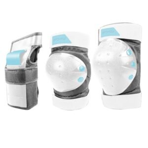 Protectors set Spokey Shield Pro S WH 9506999000 – S, White, Gray/Silver