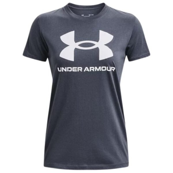 Under Armor Live Sportstyle Graphic Ssc T-shirt W 1356305 044 – S, Gray/Silver