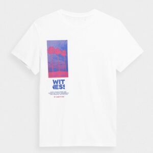 T-shirt 4F M 4FSS23TTSHM361 10S – S, White