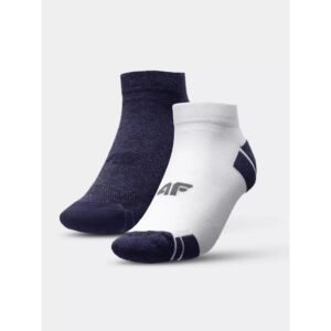 4F 4FSS23USOCM153-92S socks – 43-46, White, Navy blue