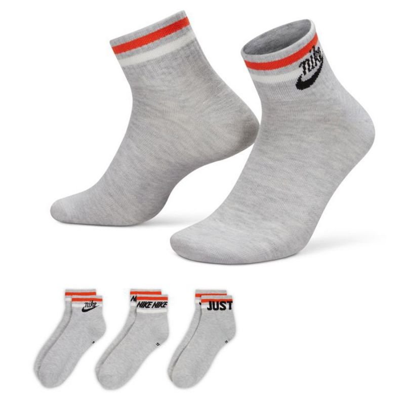 Nike Everyday Essential 3Pack DX5080 050 socks – 34-38, Gray/Silver