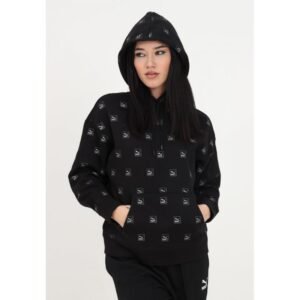 Sweatshirt Puma Brand Love AOP Hoodie FL W 535706 01 – M, Black