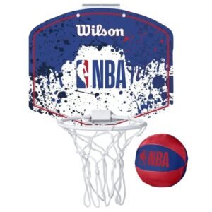 Basketball board Mini Wilson NBA Team Mini Hoop WTBA1302NBARD – one size, White, Red, Blue