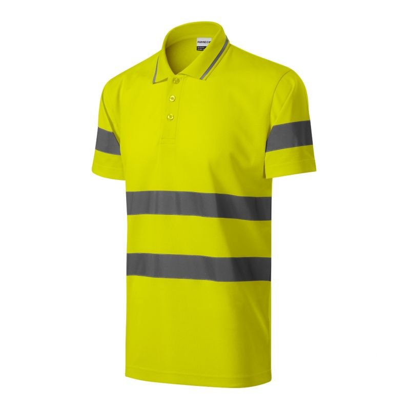 Rimeck HV Runway M polo shirt MLI-2V997 fluorescent yellow