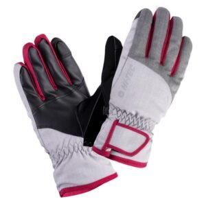 Hi-Tec Huri W ski gloves 92800337432 – L/XL, Gray/Silver